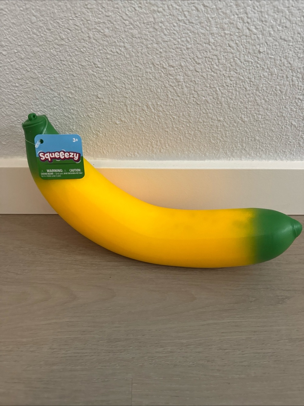 Yellow and Green Banana Plush Toy for Kids